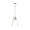 Z-Lite Wentworth 1 Light Pendant, Brushed Nickel & Clear 2300P12-BN - alternate 1